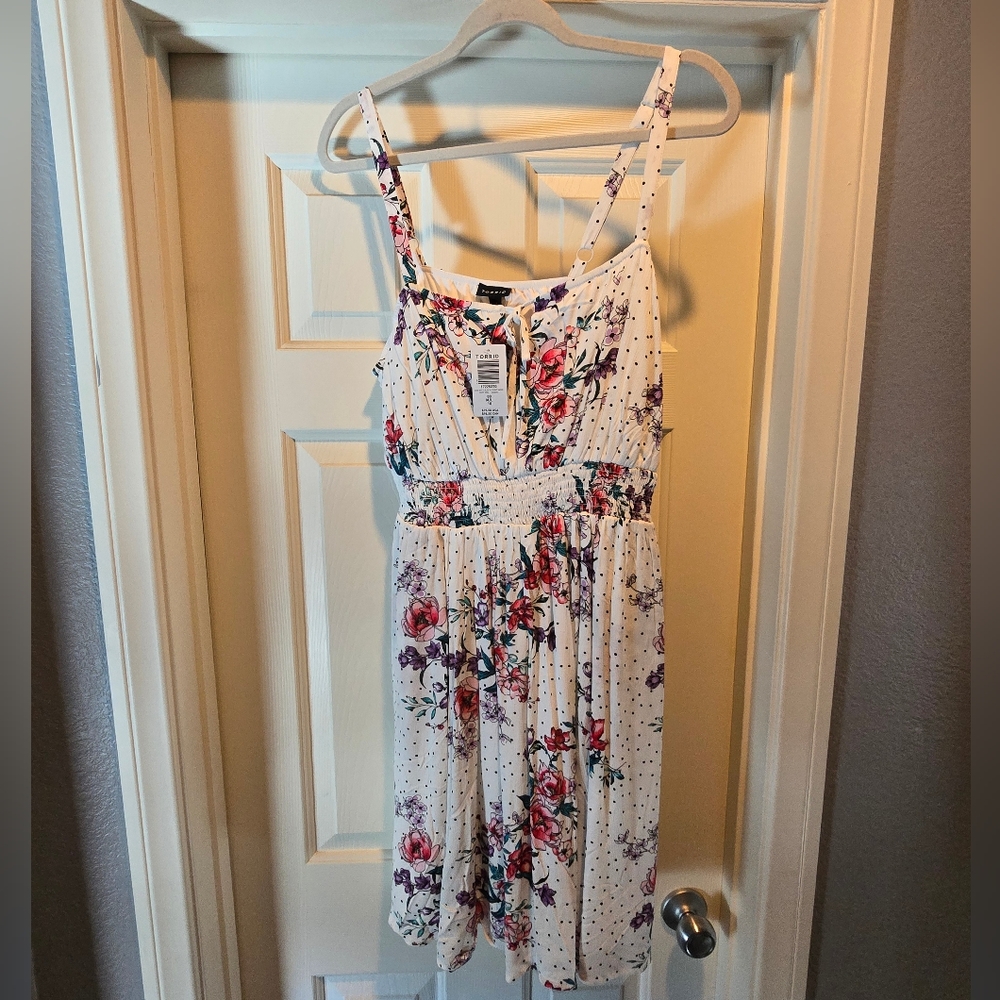 NWT Torrid Floral Print Gauze Dress